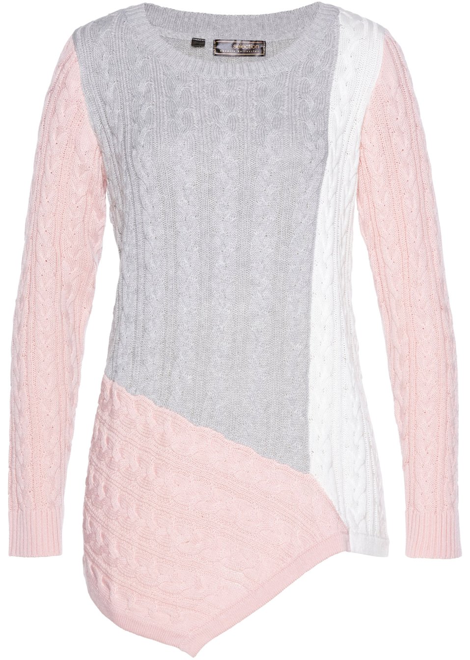 Pull à motif torsadé