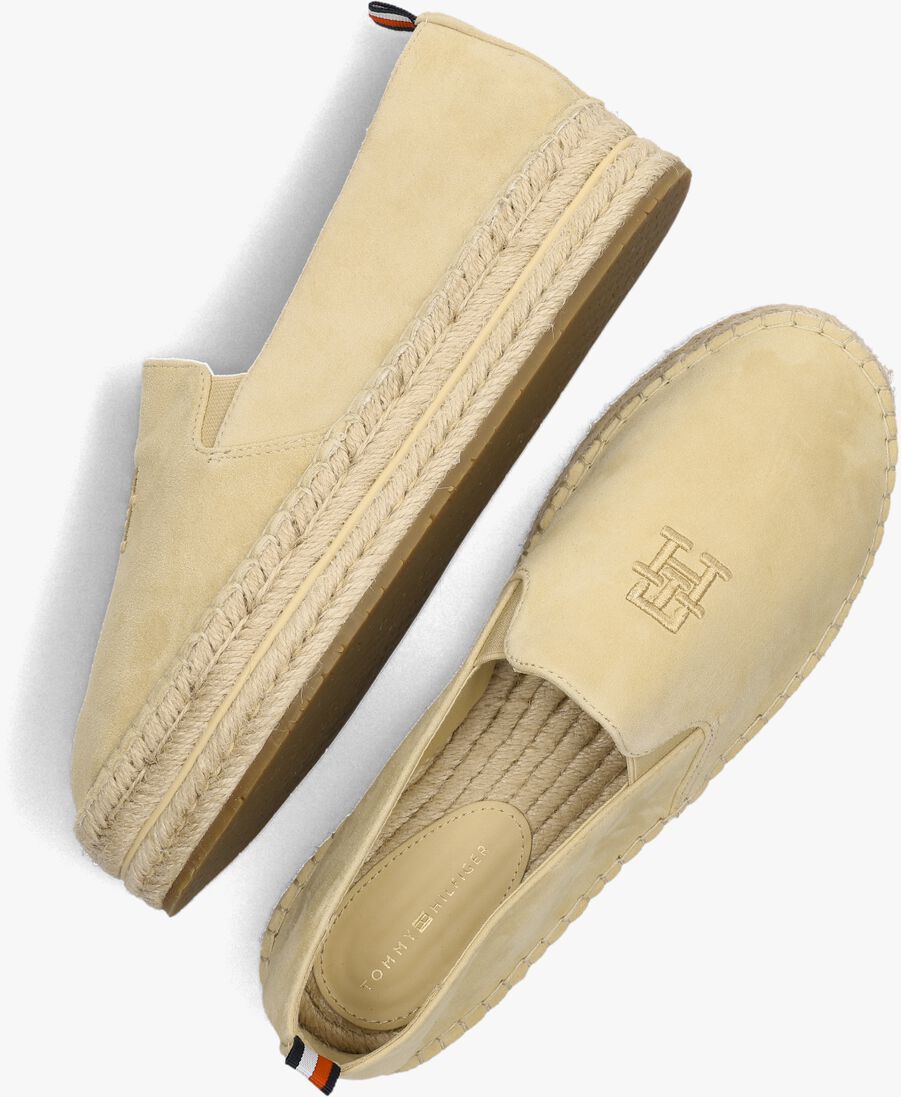 TOMMY HILFIGER beige tommy hilfiger espadrilles th embroided flatform