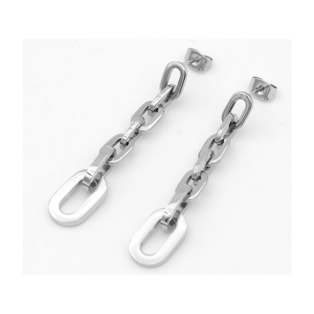 Boucles d oreilles acier