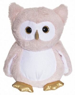 Teddykompaniet Selvlysende Ugle 22 Cm, Rosa