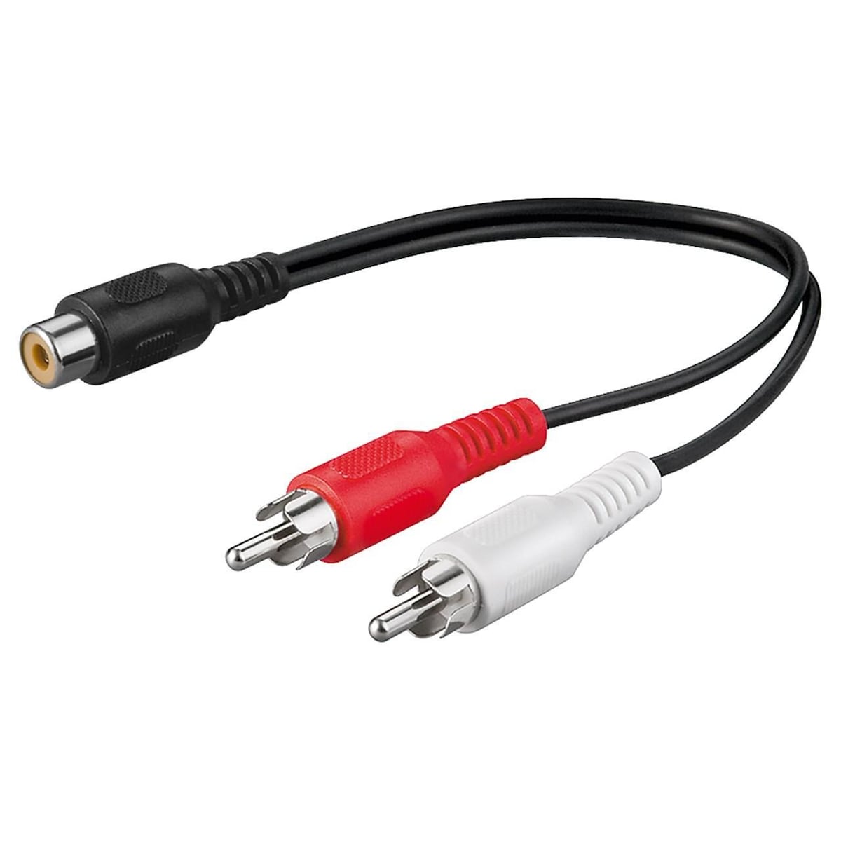 Goobay Y-kabeladapter, lyd, stereo-RCA-kontakt til RCA-kontakt