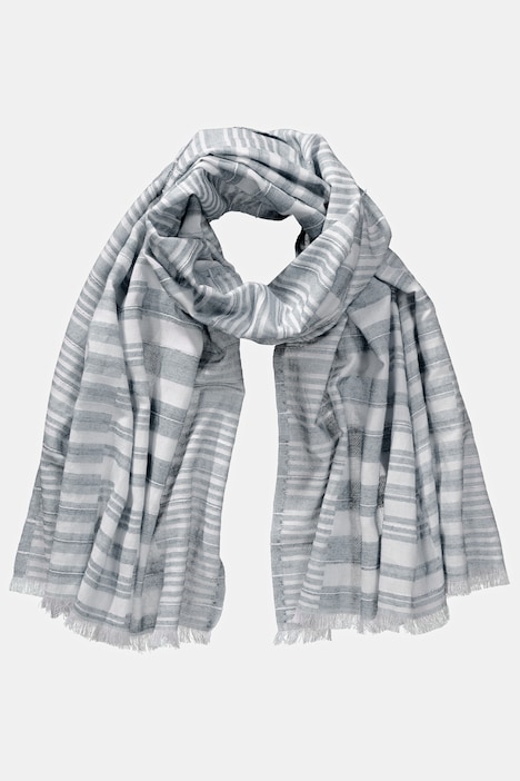 Schal, Streifenstruktur, Metallic-Effekt