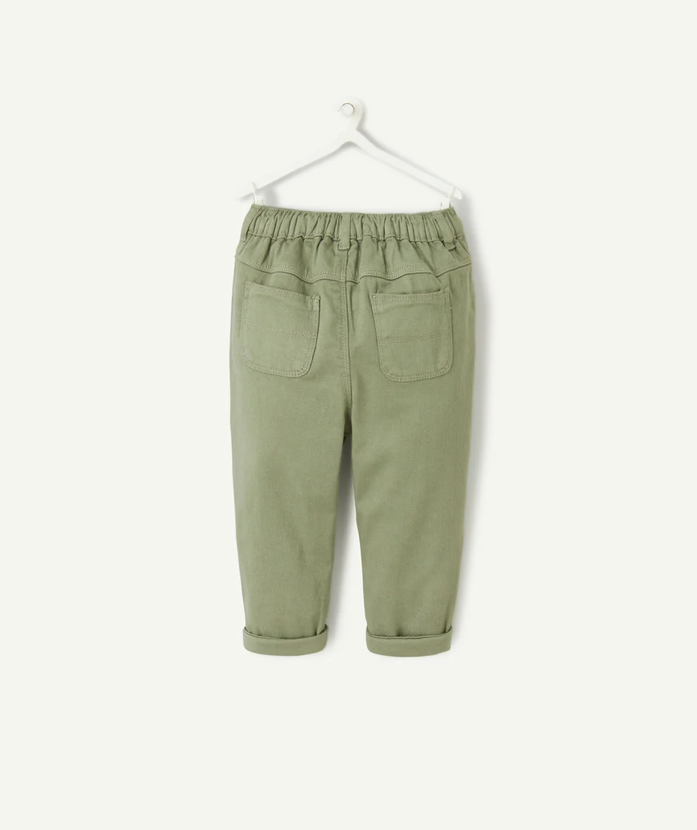 PANTALON RELAX BÉBÉ GARÇON EN DENIM KAKI