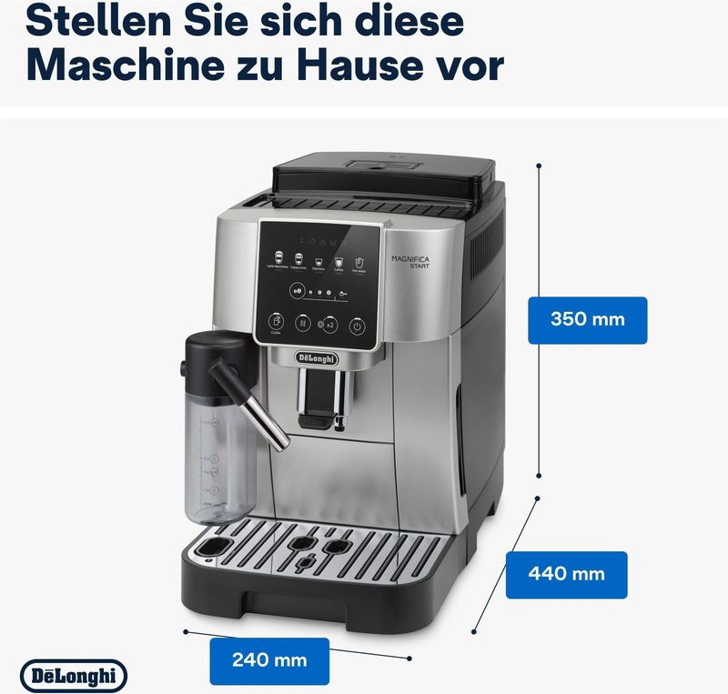 DeLonghi - ECAM220.80.SB - Volautomatische Espressomachine - Zilver - Koffiebonen