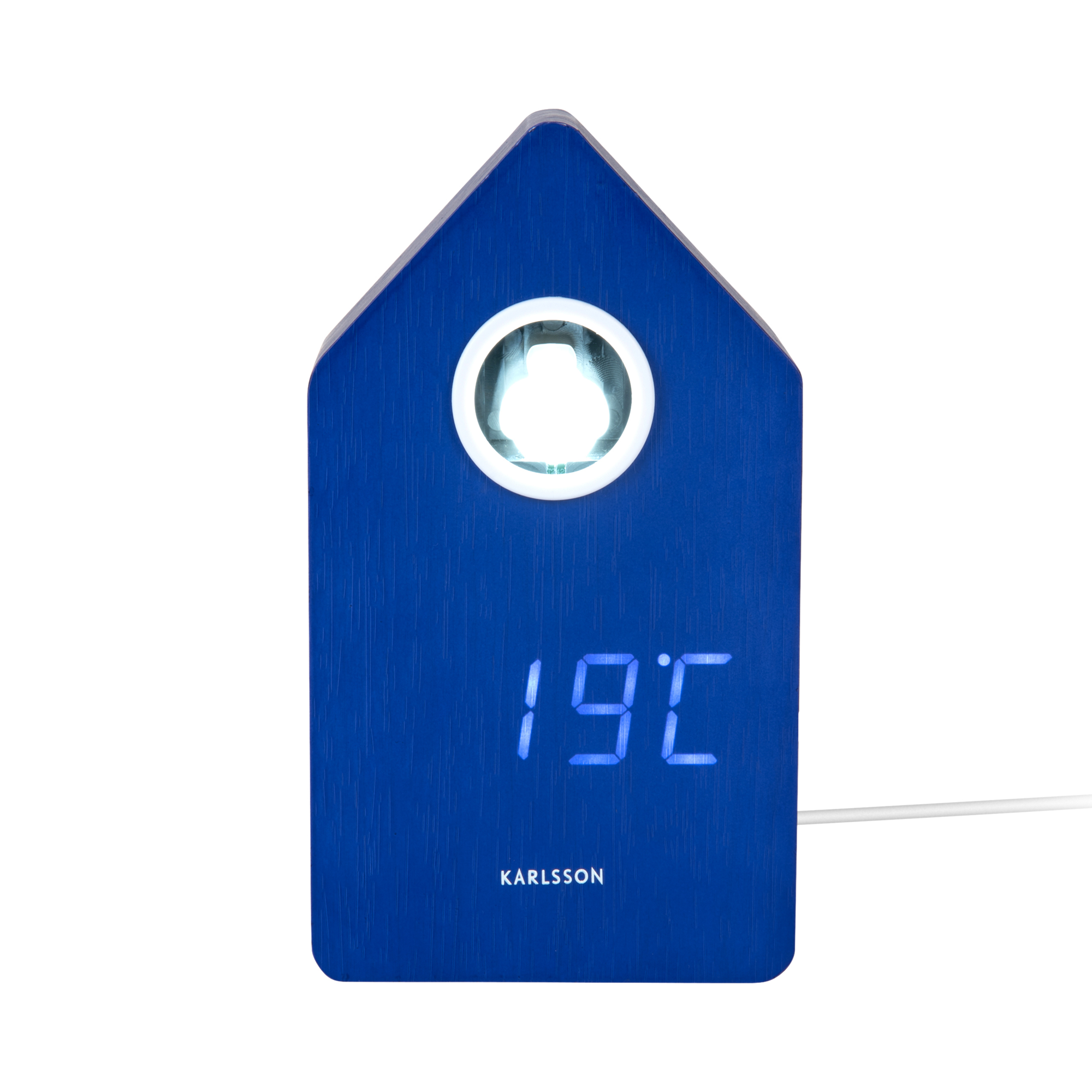 Wekker Koekoek LED Kobaltblauw