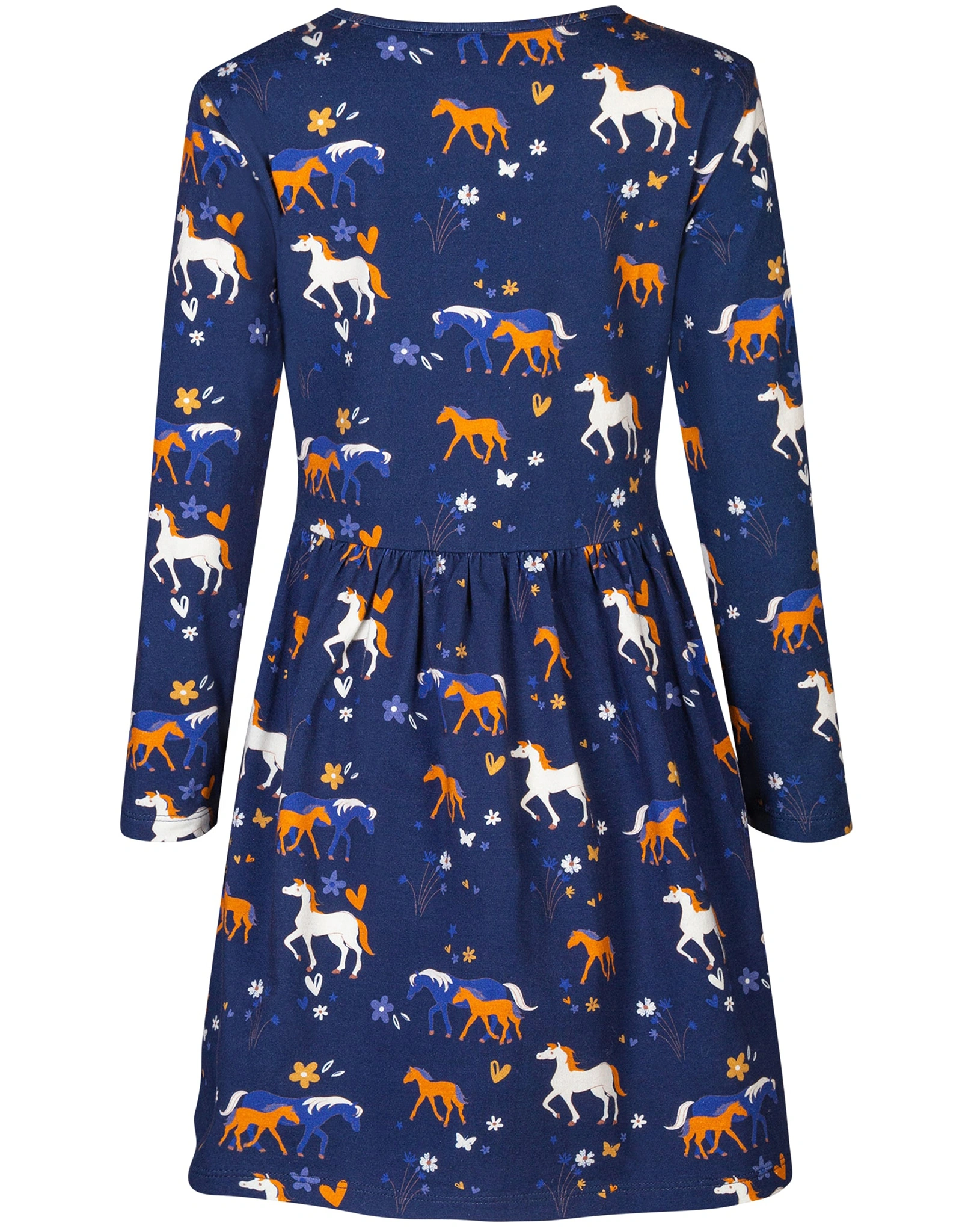 Langarmkleid HORSES in navy