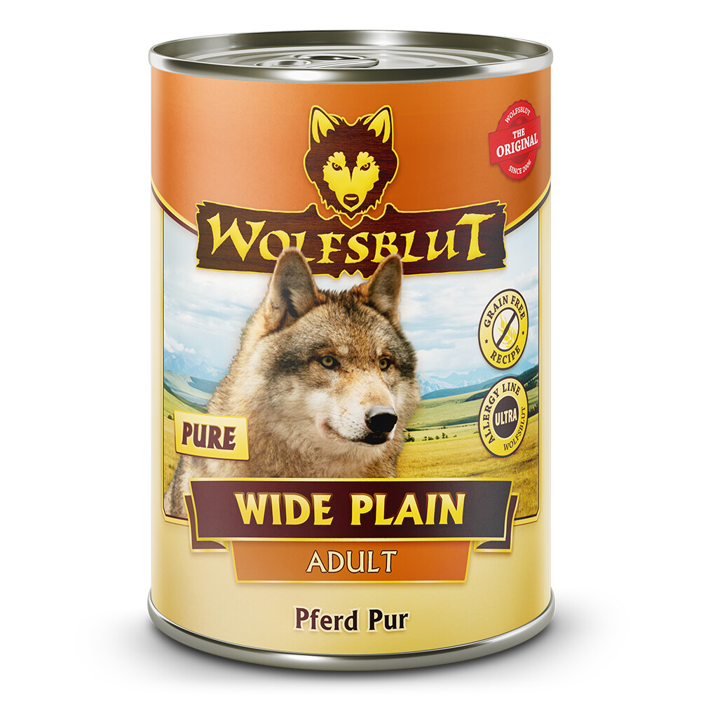 6x Wolfsblut Adult Wide Plain Pure Hondenvoer395 gr
