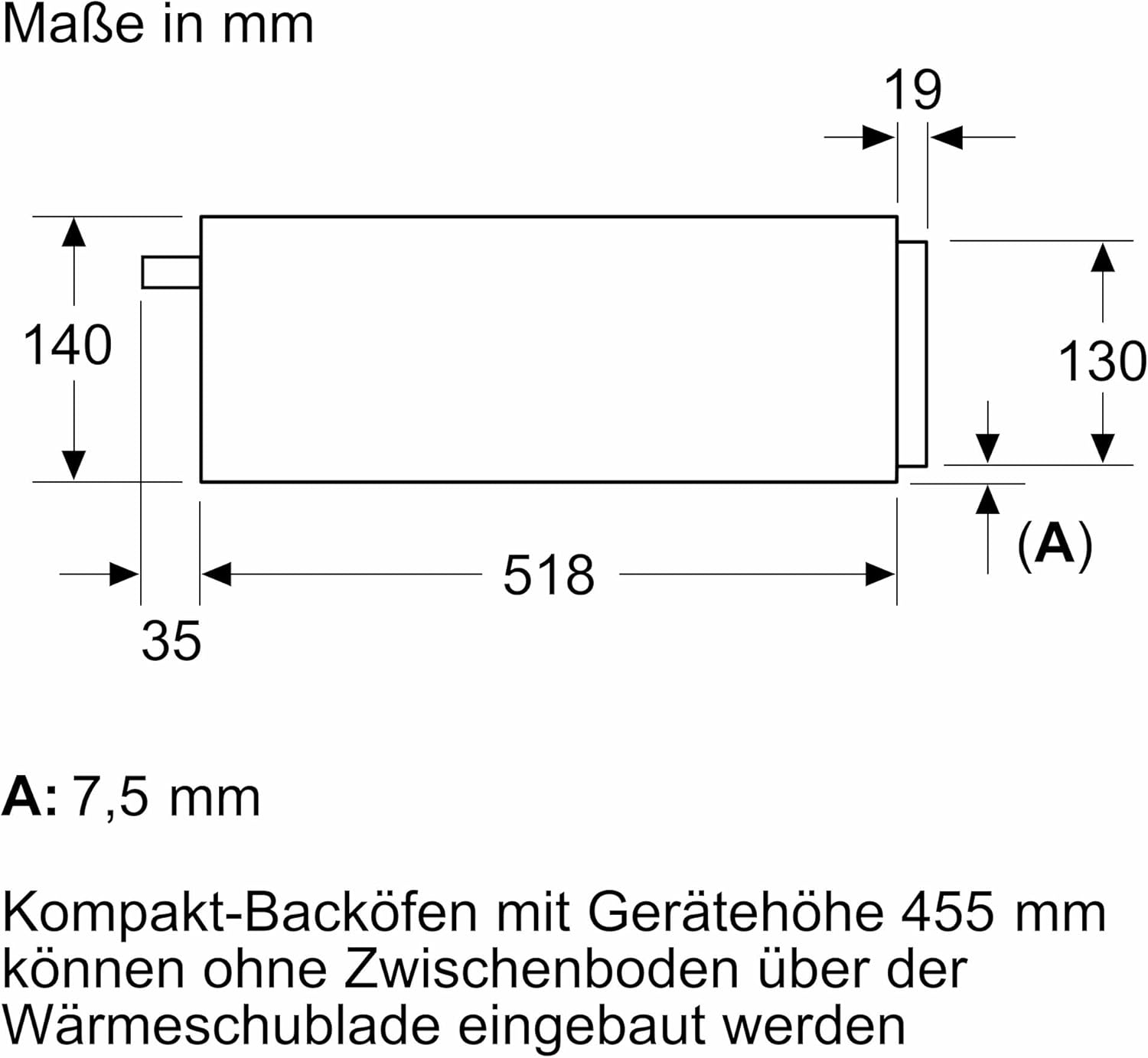 Siemens BI710C1W1 iQ700, Smarte Wärmeschublade, 60 x 14 cm, Weiß, Niedrigtemperaturgaren, Teller vorwärmen, push und pull - Funktion