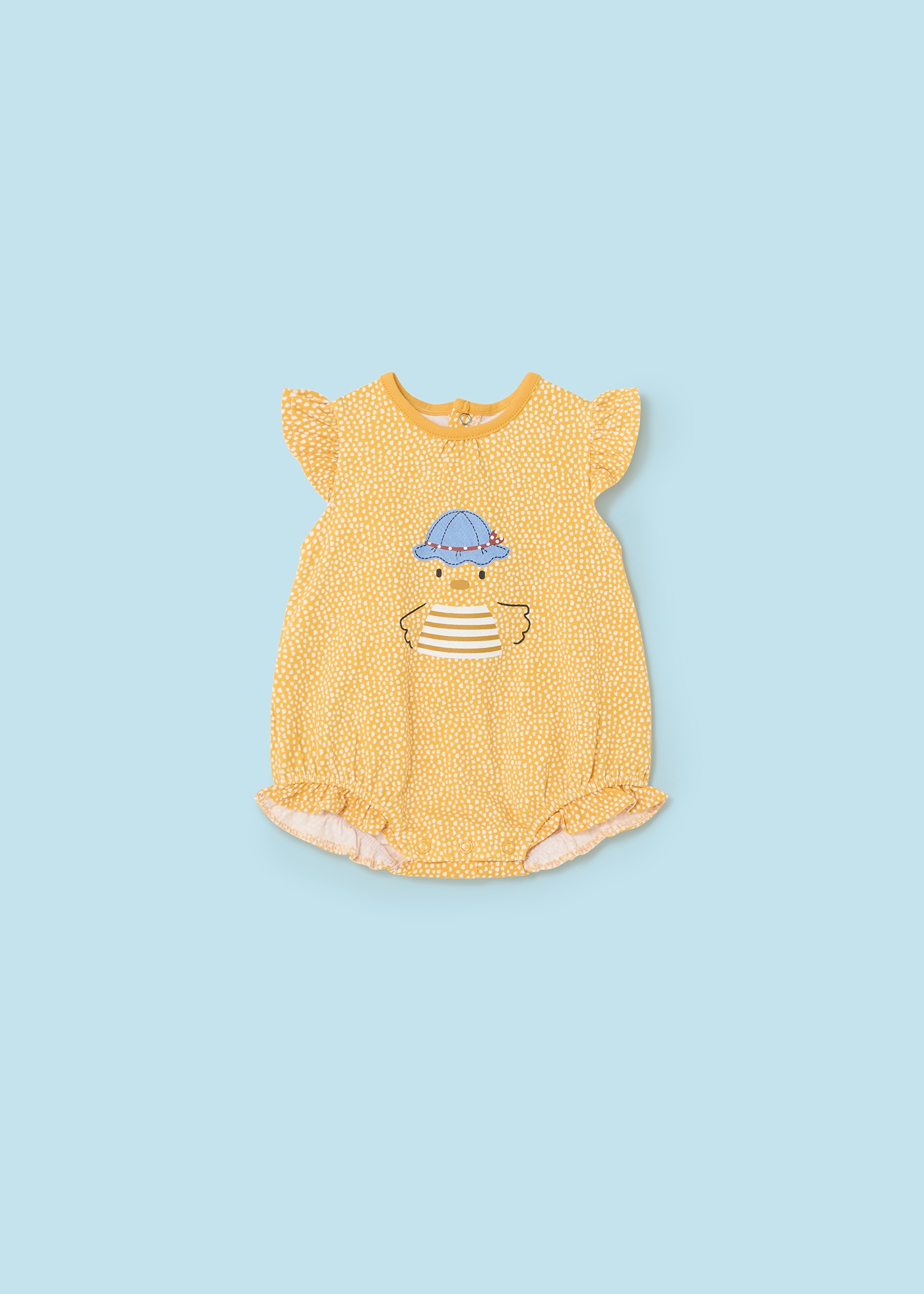 Conjunto de 3 macacões Better Cotton para recém-nascidos, rosa sorvete.