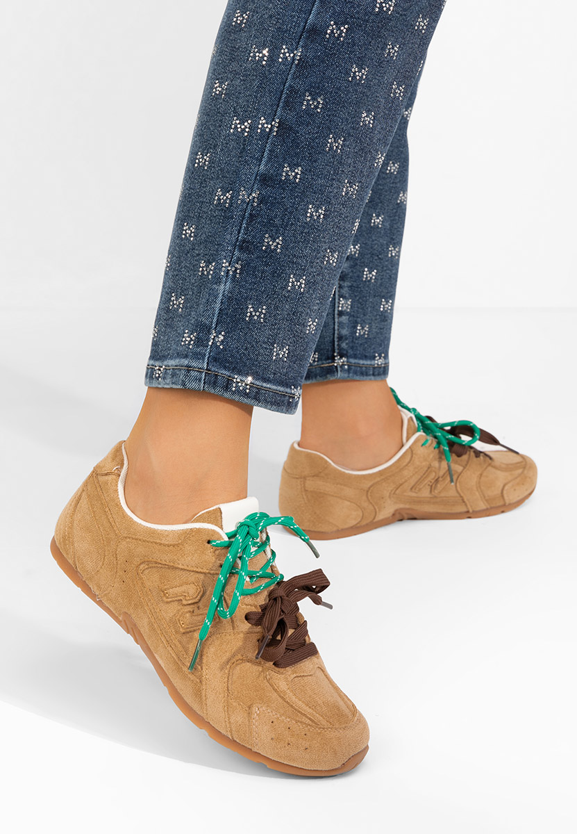 Baskets pour femme kaki Sheila