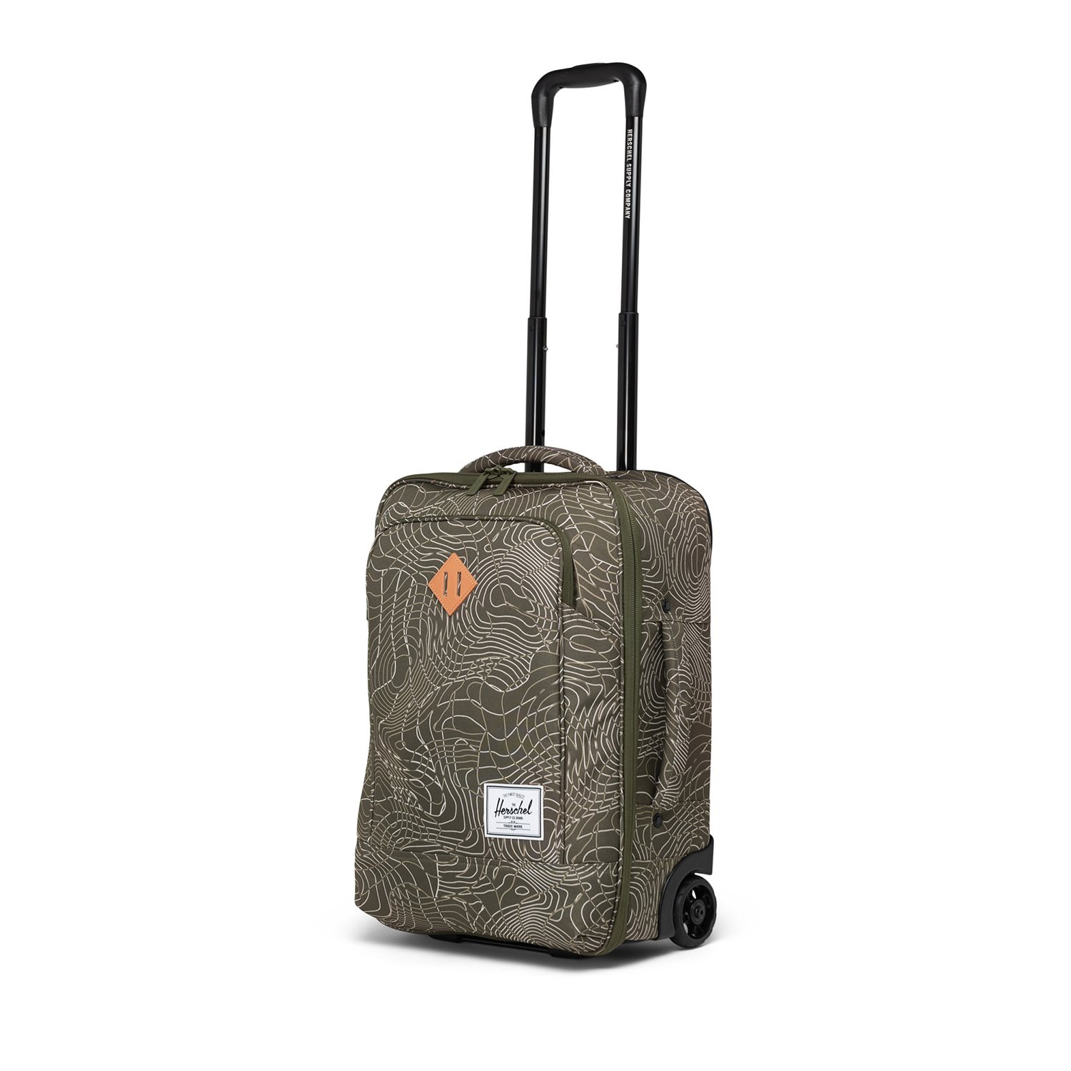 Herschel Supply Co. Heritage Softshell Large CarryOn Luggage ivy green topography
