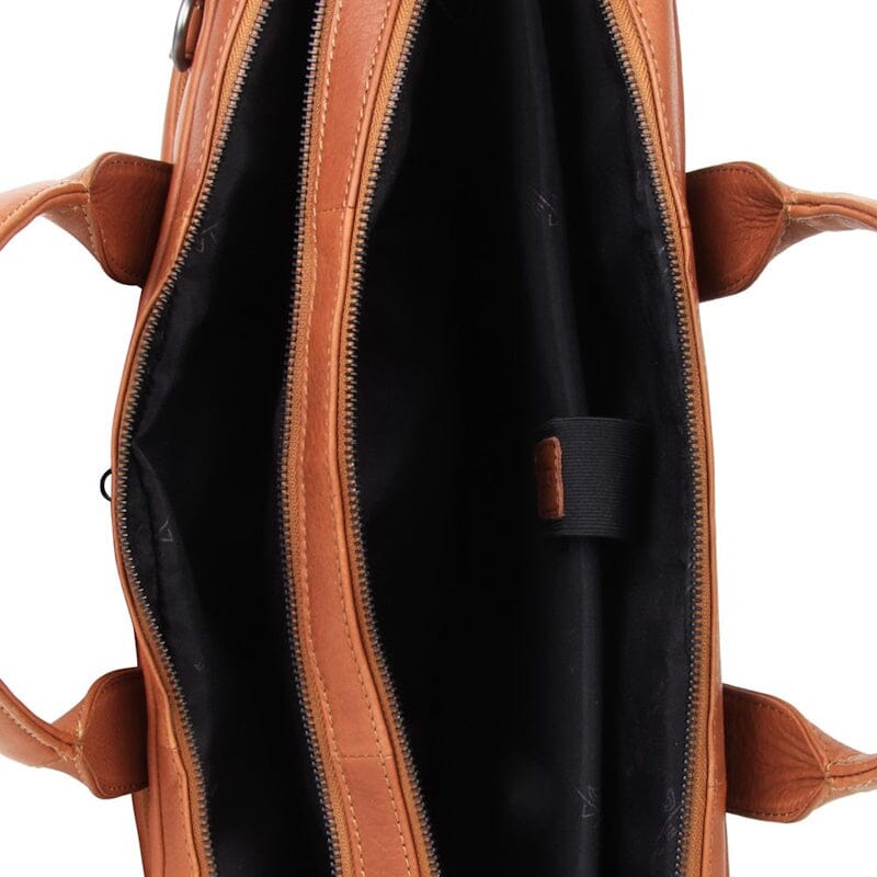 Plevier Petronas Laptoptas 15,6 inch Cognac
