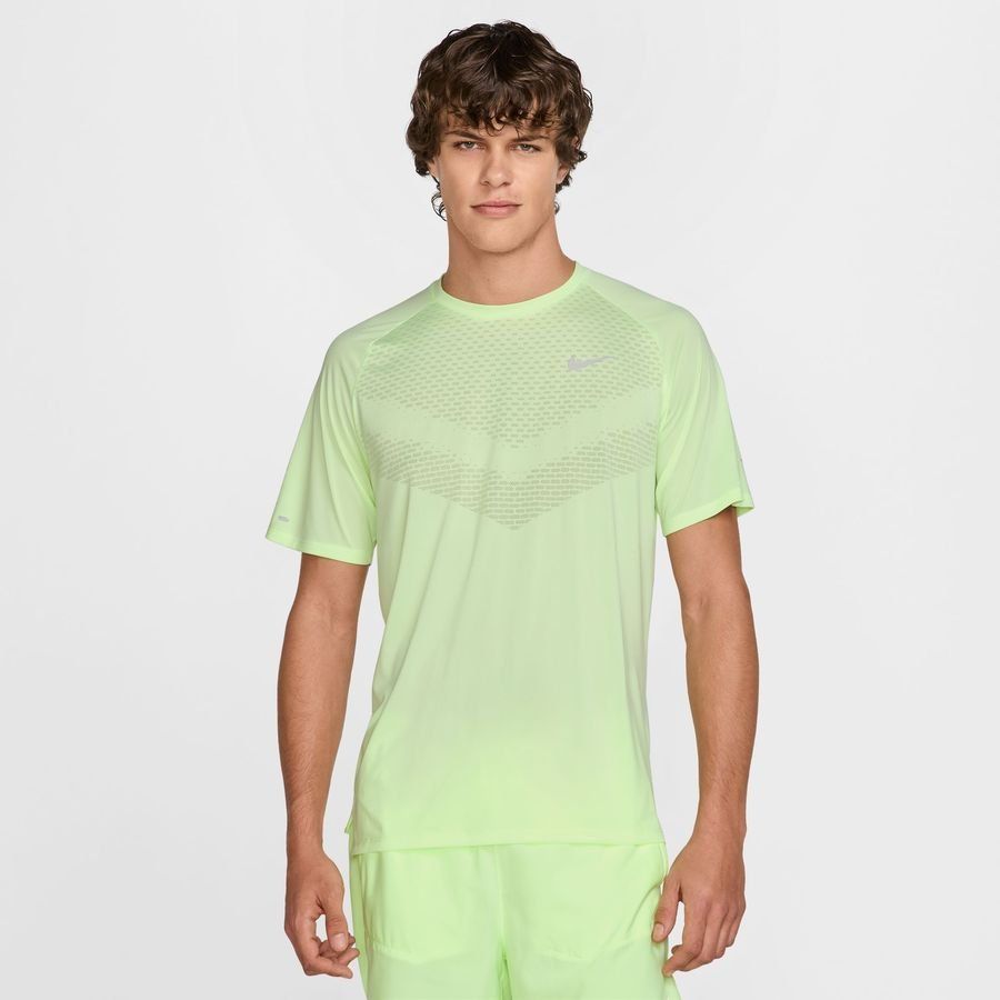 Nike T-shirt Running Dri-FIT ADV Stride - Jaune Fluo/Argenté