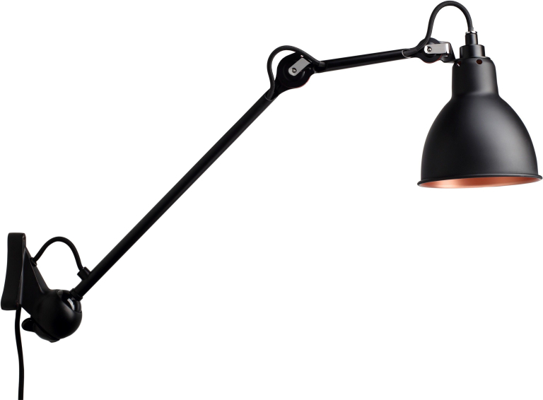 DCW éditions Lampe Gras N222 wandlamp zwart met koper