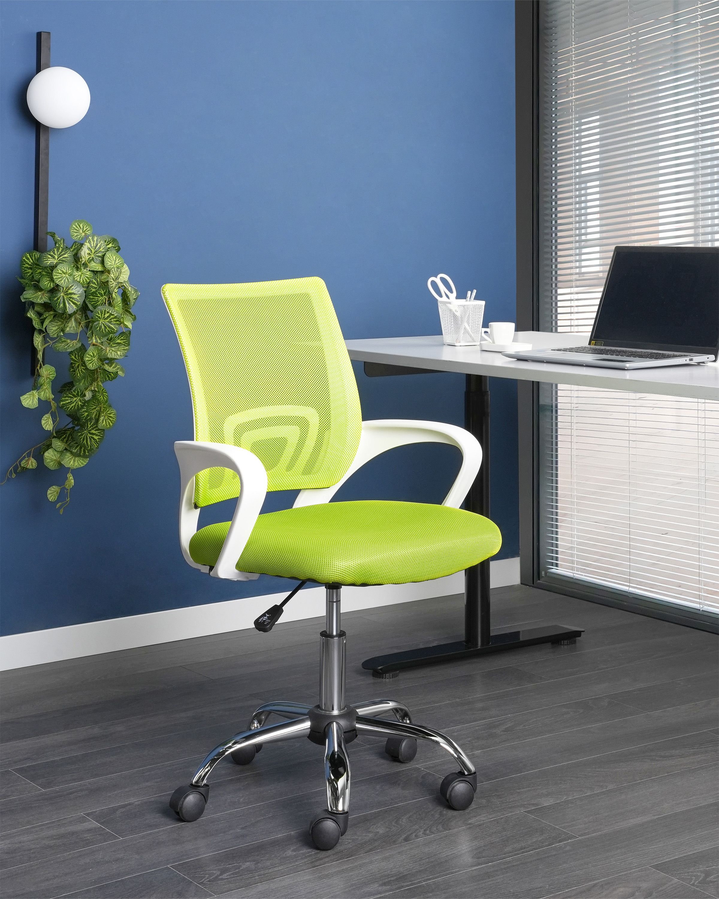 Beliani - SOLID - Bureaustoel - Limegroen - Polyester
