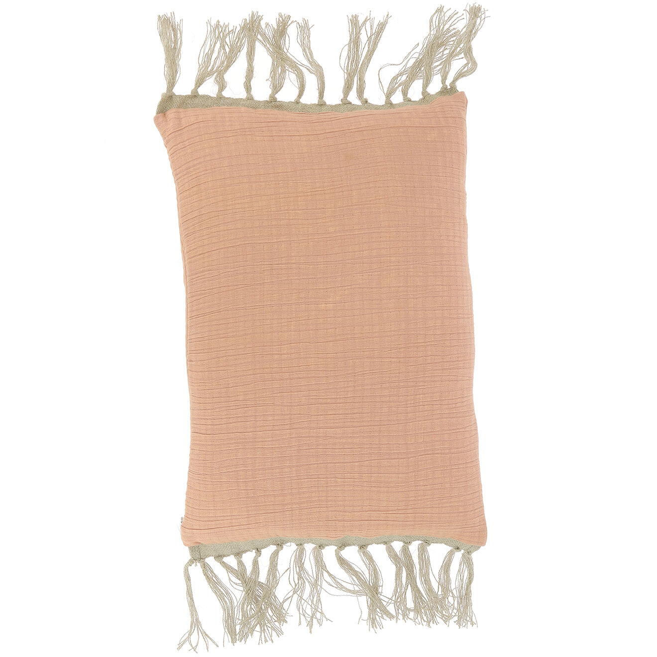 En Fil d'Indienne Housse de coussin Wavy terracotta - 35x50 cm