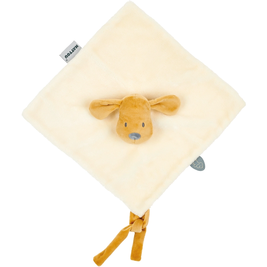 Nattou Charlie Kuscheltuch Flanell Vanille