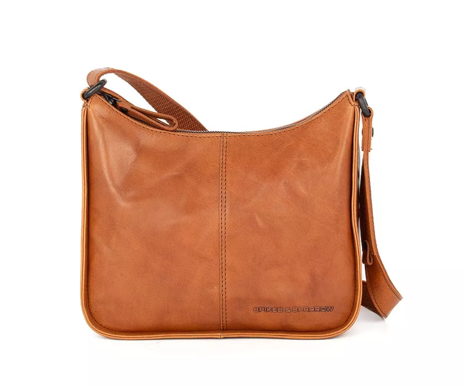 Spikes & Sparrow Evie Crossbody Tas Brandy