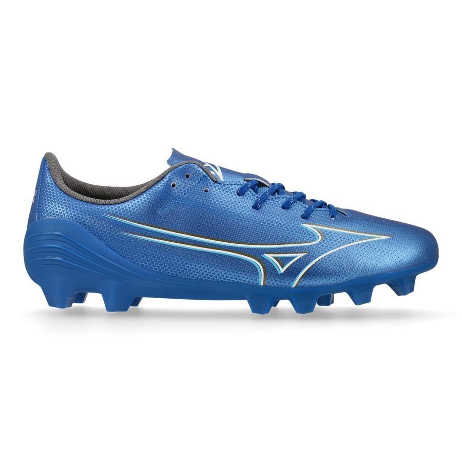 Mizuno Alpha Select FG/AG Mugen - Bleu/Blanc/Doré