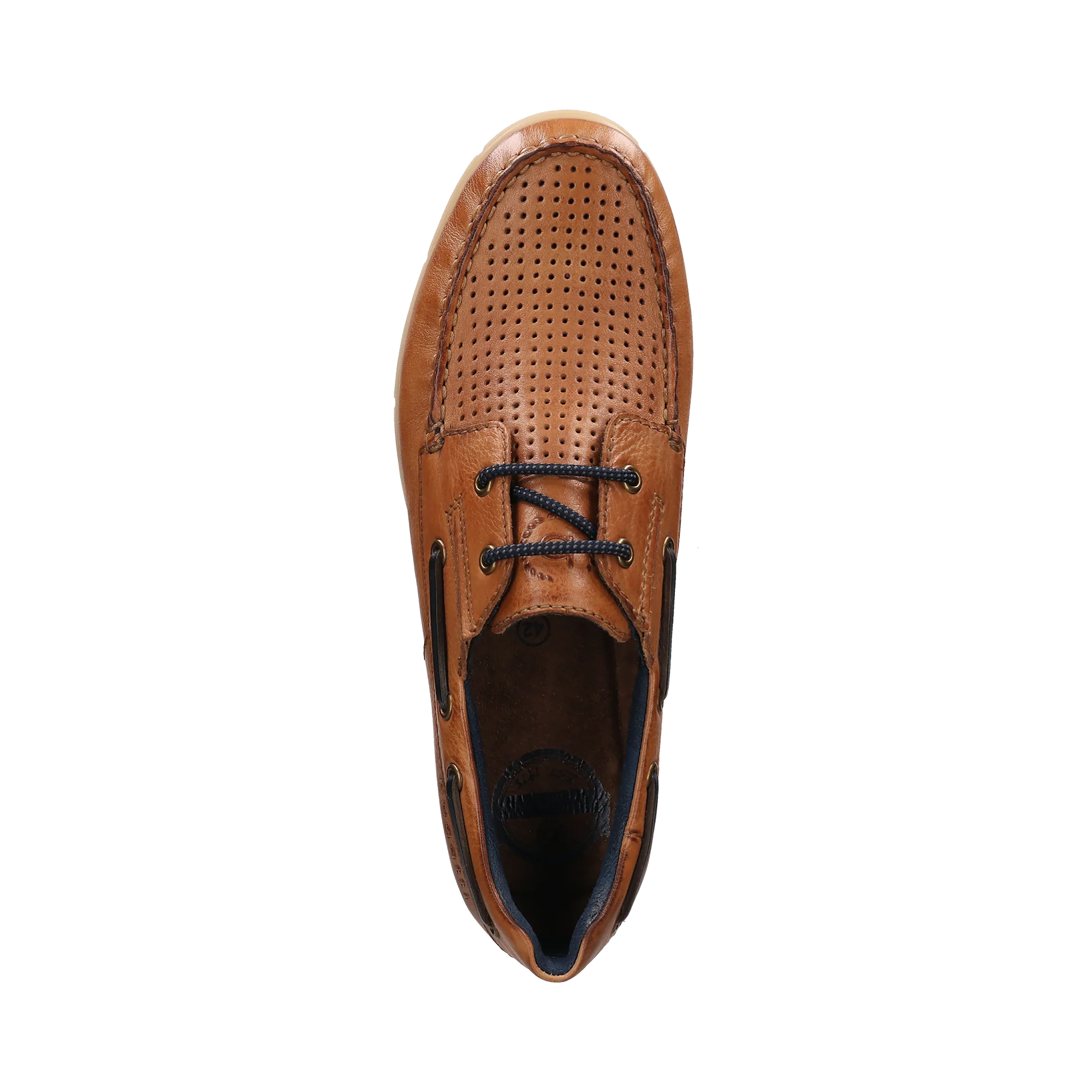 Leder Mokassin cognac