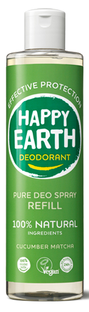 Happy Earth 100% Natural Deo Spray Cucumber Matcha Refill 300ML