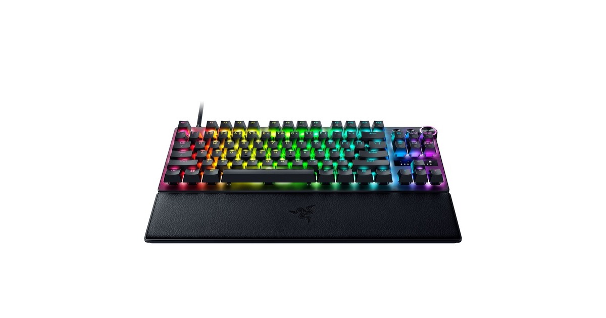 RazerHuntsman V3 Pro TKL, gaming toetsenbord  (Zwart, US lay-out, Razer Analog Optical Gen 2, RGB leds, TKL, PBT double-shot)
