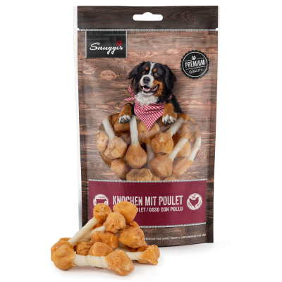 Snuggis Hundeleckerli Knochen mit Poulet 150g