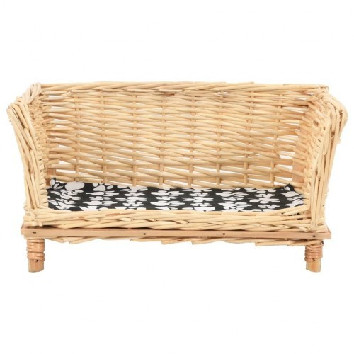 Cesta marrom confortável para cães
