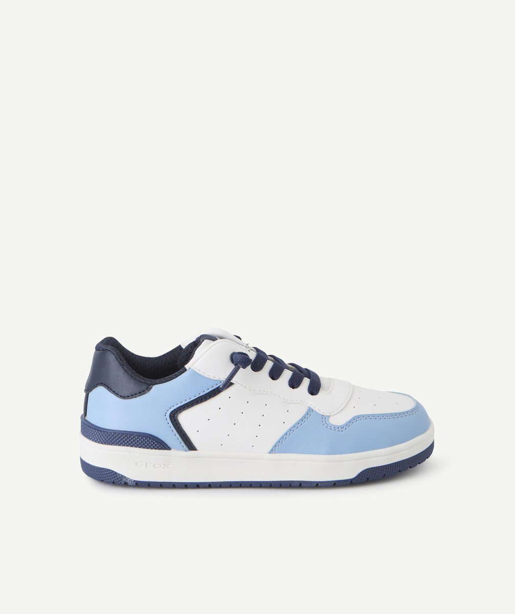 GEOXbaskets à lacets garçon washiba bleu et blanc