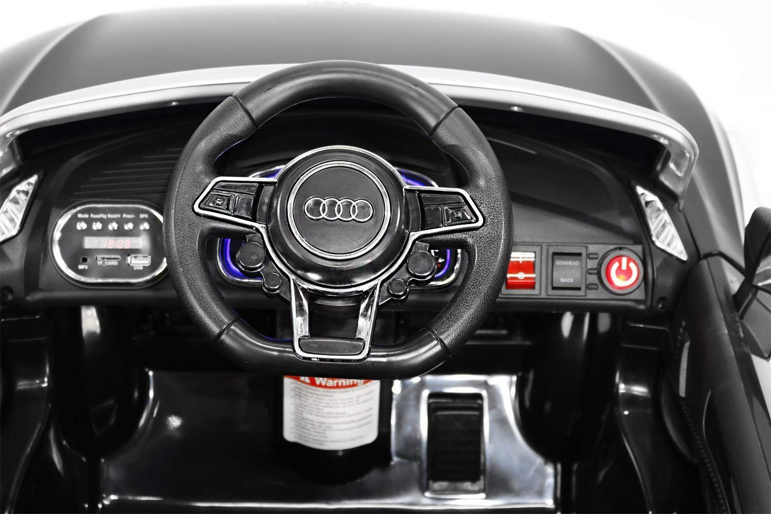 Toys Store Elektro-Kinderauto Audi R8 Spyder Kinder Elektroauto 12V (2 Sitzer), Belastbarkeit 35 kg
