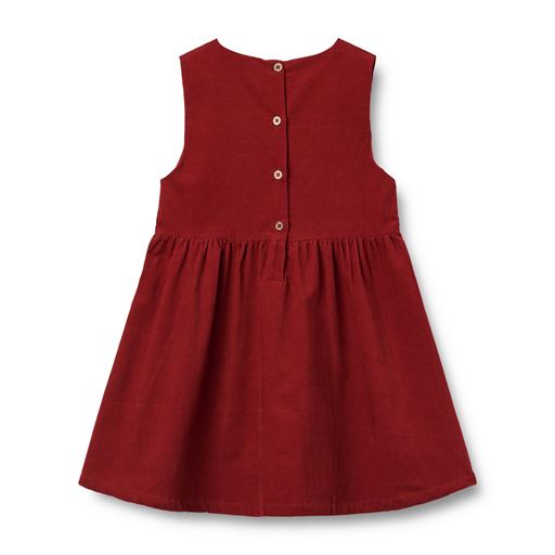 Wheat Thelma Kjole, Cherry Red, 116 cm