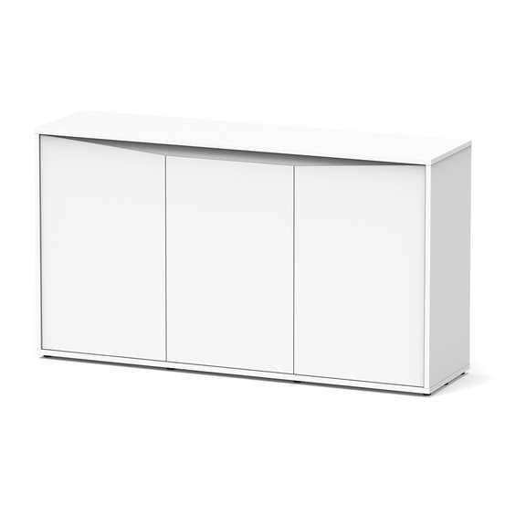 Meuble pour aquarium Splendid 3 portes Blanc L.150xP.40xH.83cm