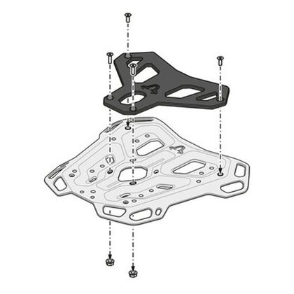 Top case SW-MOTECH URBAN AVEC SUPPORT ADVENTURE RACK