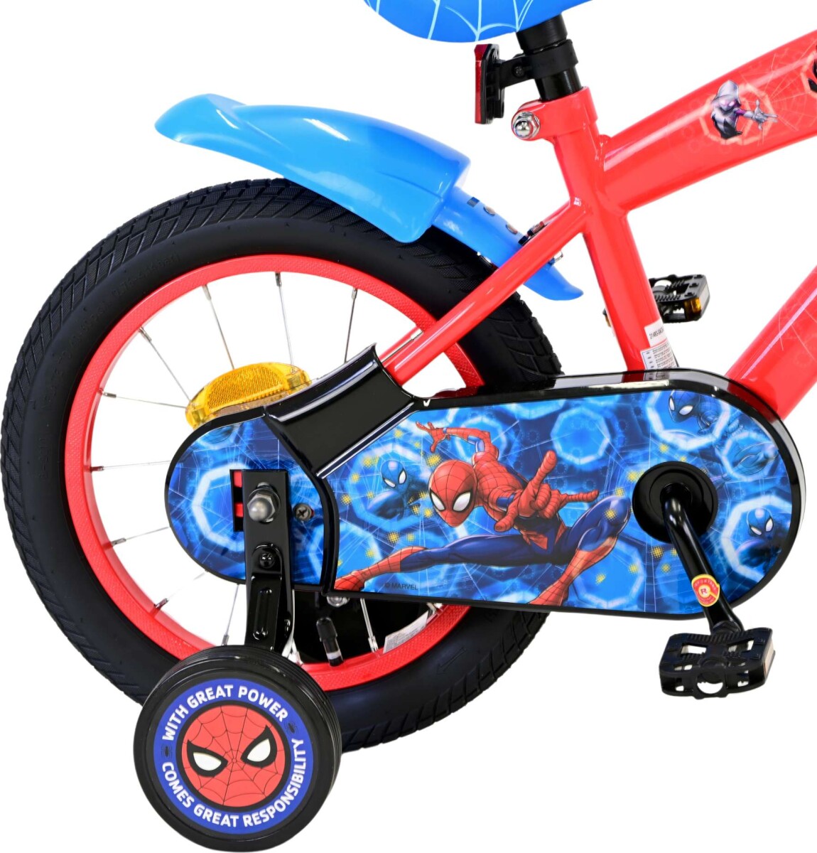 Spiderman - Cykel Med Støttehjul Til Børn - 14