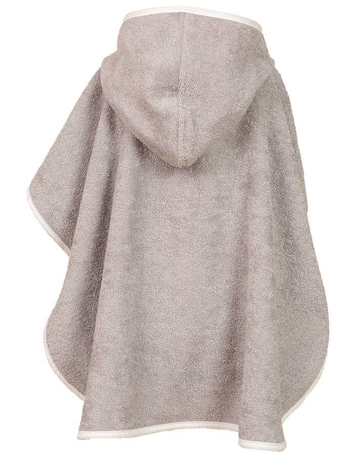 Badeponcho Wolke in grau