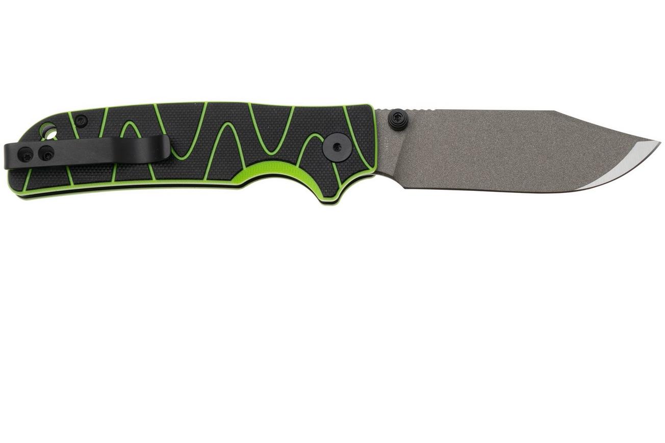 QSP Knife Kali QS159-C2 Ceramic Coated 14C28N Black Neon G10, zakmes, Keanu Alfaro design