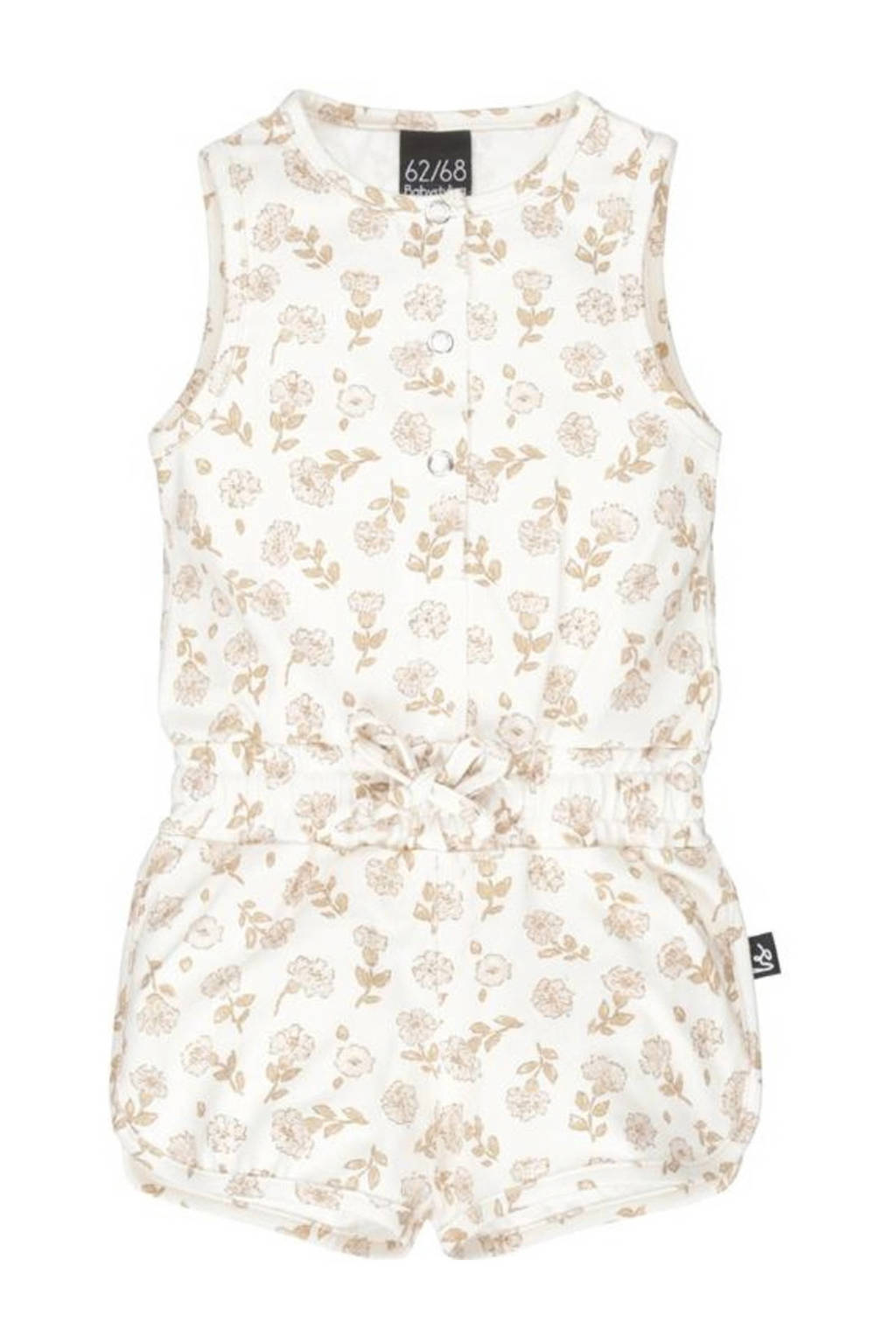 Babystyling baby gebloemde playsuit offwhite/beige