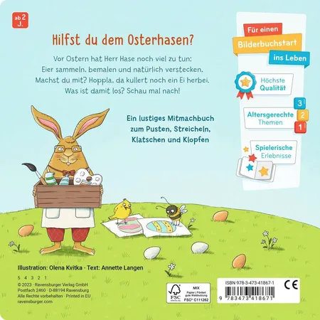 Ravensburger Stups Herrn Hase auf die Nase
