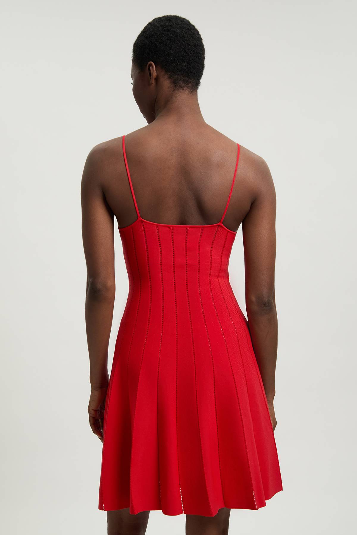 KarenMillen Robe mini Flippy en maille à détails transparents en mélange de viscose
