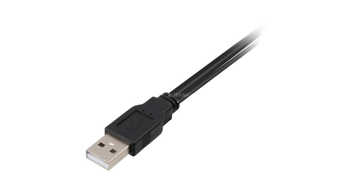 DeLOCK2x USB-A 2.0 male > USB mini 5-Pin splitterkabel  (Zwart/rood, 1 meter)