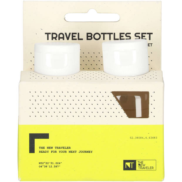 Transparante reisflesjes 60ml 2 stuks