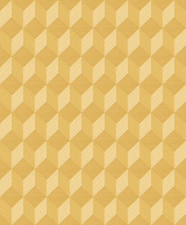 Papier peint vinyle sur intissé géotissage 53 cm x 10m jaune