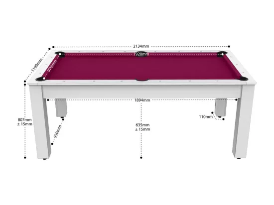 Billard convertible table 8 personnes Arizona + pack d'accessoires