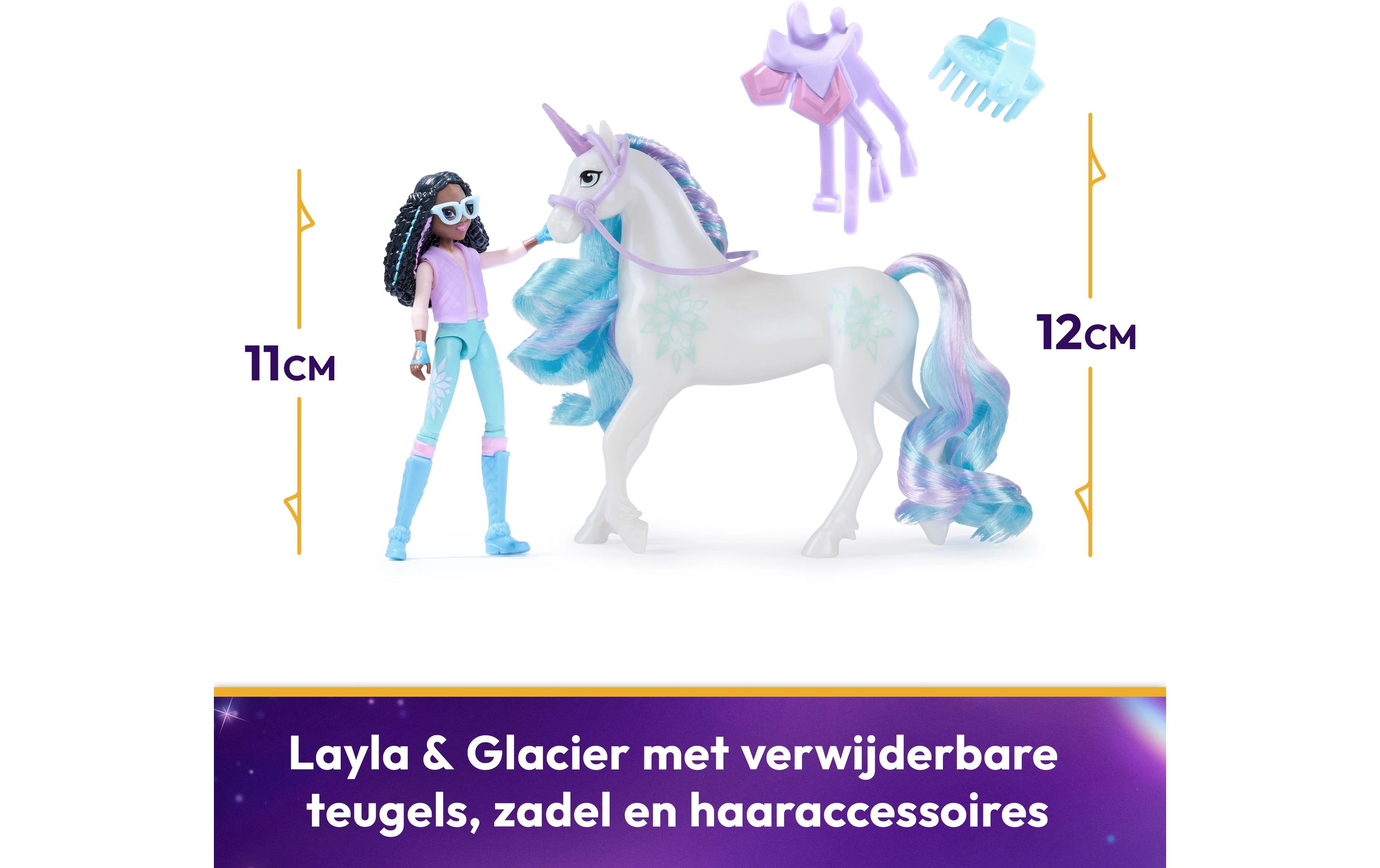 Unicorn Academy Layla Doll & Glacier UnicornPuppe Layla und Einhorn Glacier für Kinder