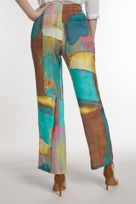 Marlenehose, Artwork, weites, gerades Bein
