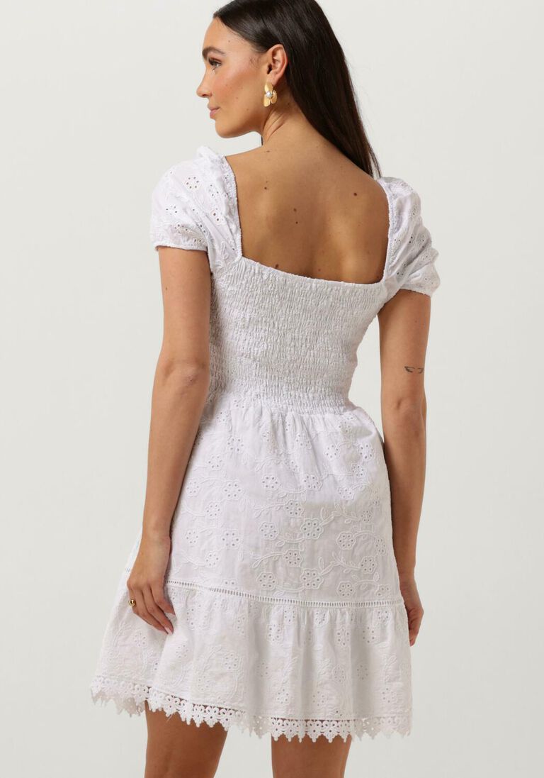 GUESS witte guess mini jurk ss clio flare midi dress