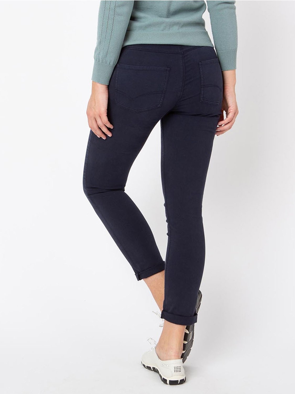 Pantalon Femme Coton Recyclé Marine