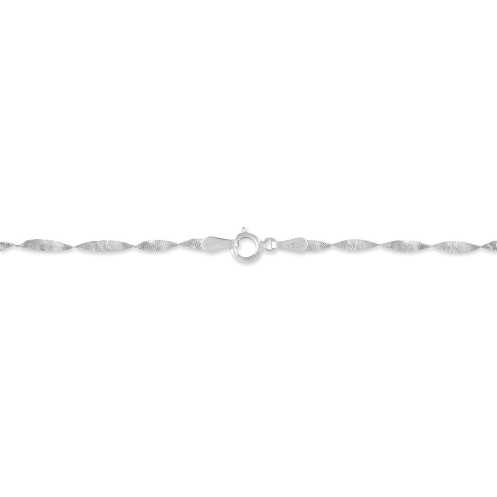 Bracelet Izar Torsadee Or Blanc