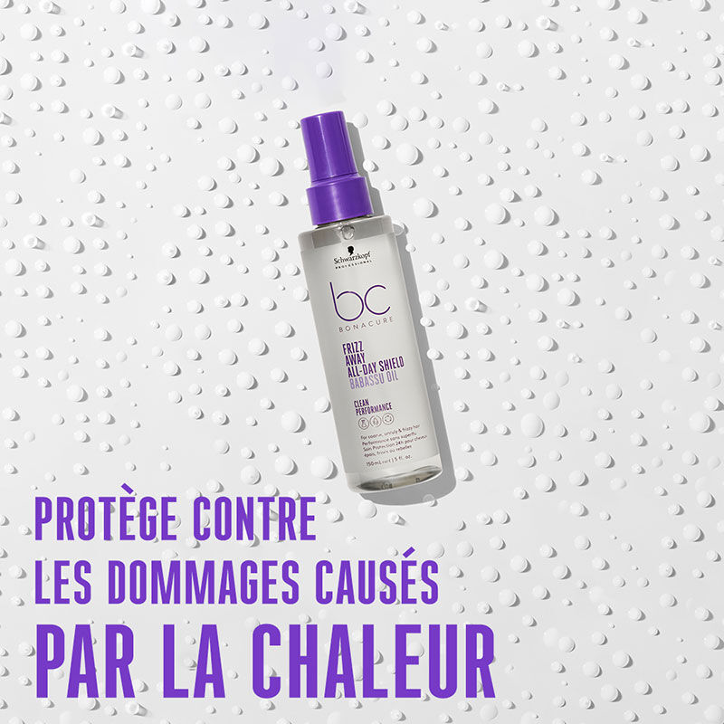 Spray protection 24h pour cheveux indisciplinés BC Frizz Away