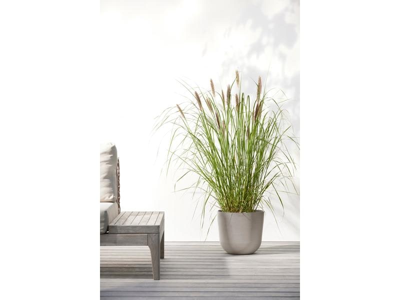 Ecopots Pflanzentopf Oslo 25, French Taupe Robuster und langlebiger Blumentopf